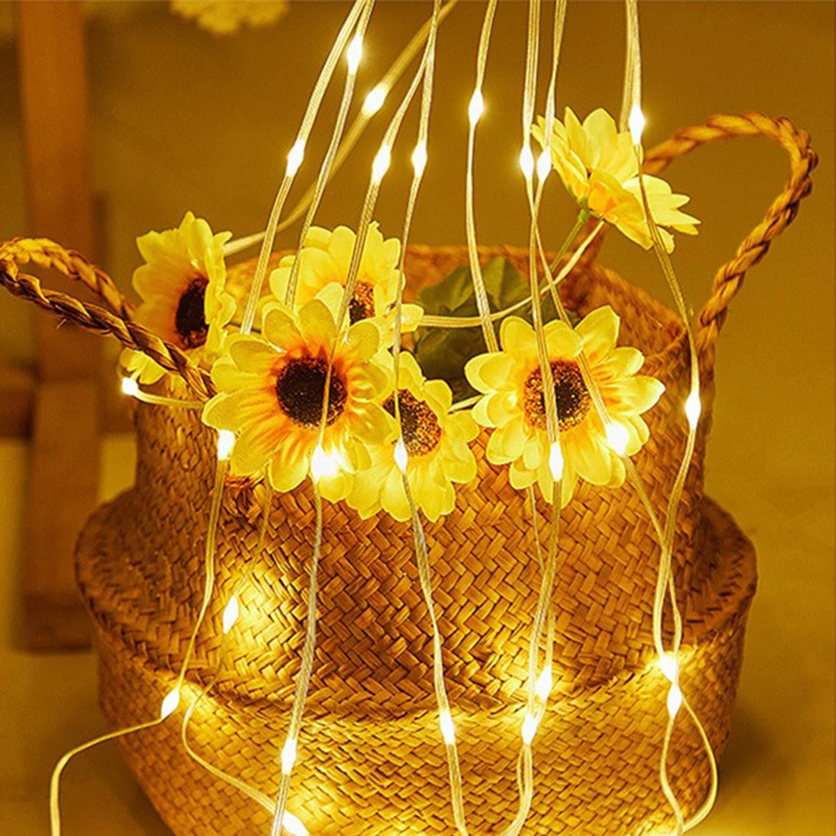 LED Curtain String Lights USB Powered Wedding Fairy Lights Garland For Christmas New Year Garden Party Camping Terrace Decor