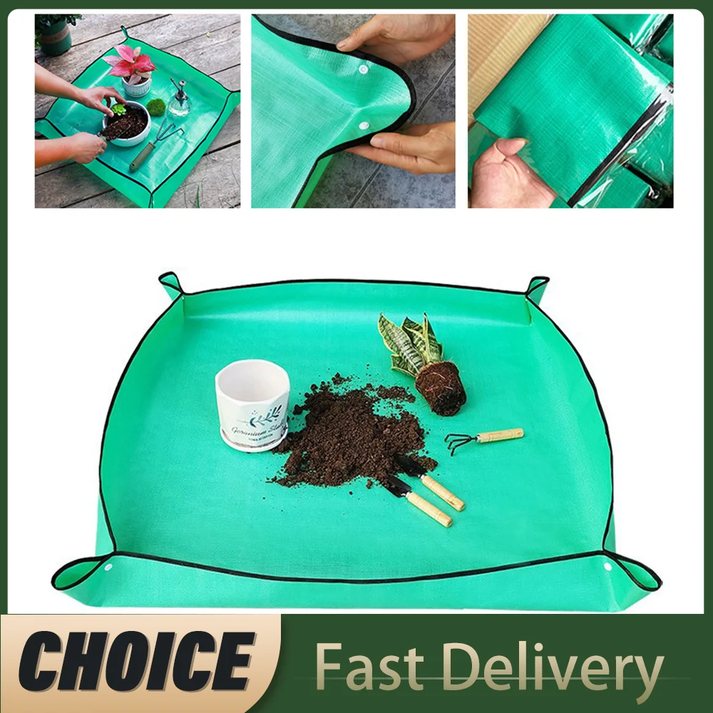 Tappetino Per Rinvaso Piante 100x100cm E 68x68cm - Impermeabile E Pieghevole Per Giardinaggio - Foto 4