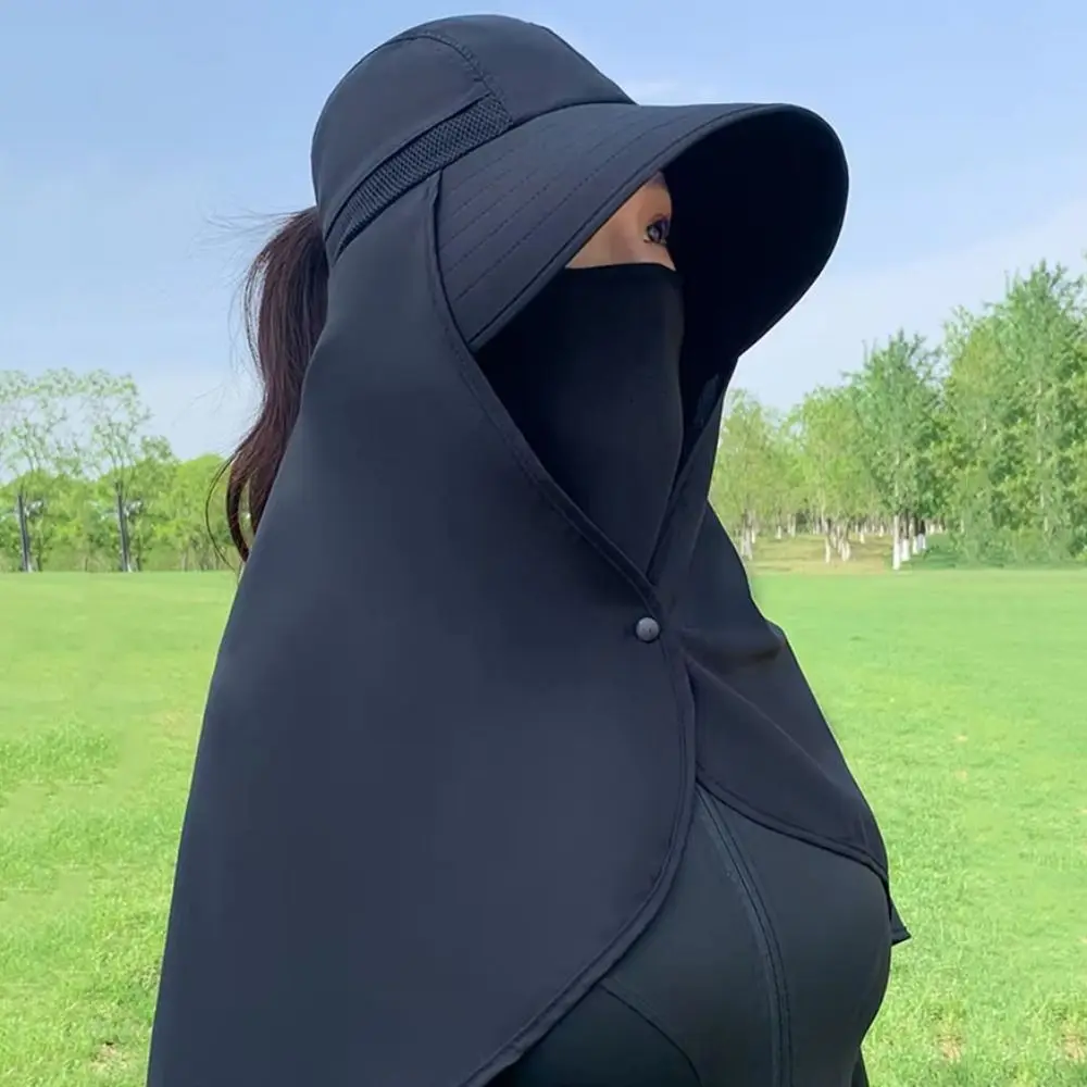 Summer Large Along The Men Face Travel Beach Mountaineering Sun Hat Women Fishing Neck Protection Cape