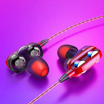 3.5mm Super Bass In Ear Hifi Stereo Earphone Earbuds Headphone Headset With Mic Heavy Bass Mobile Phone Quad Core Earphones 3