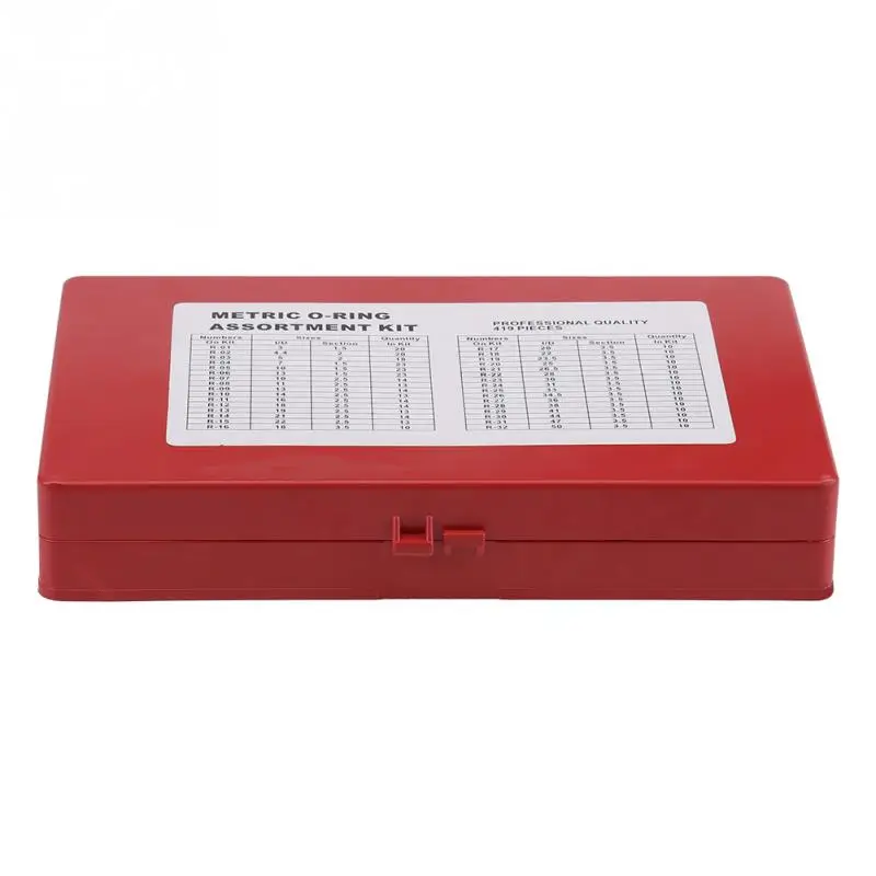 Kit O-Ring In Gomma Nitrile - 419 Pezzi, 32 Misure, Per Idraulica, Riparazioni, Tenuta Stagna - Foto 9