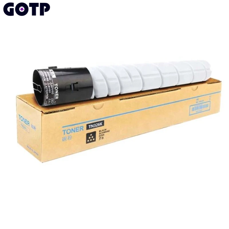 1PCS For Konica Minolta Bizhub 306 306ee 368 368e TN325 TN326 Toner Cartridge New Compatible Japan Black