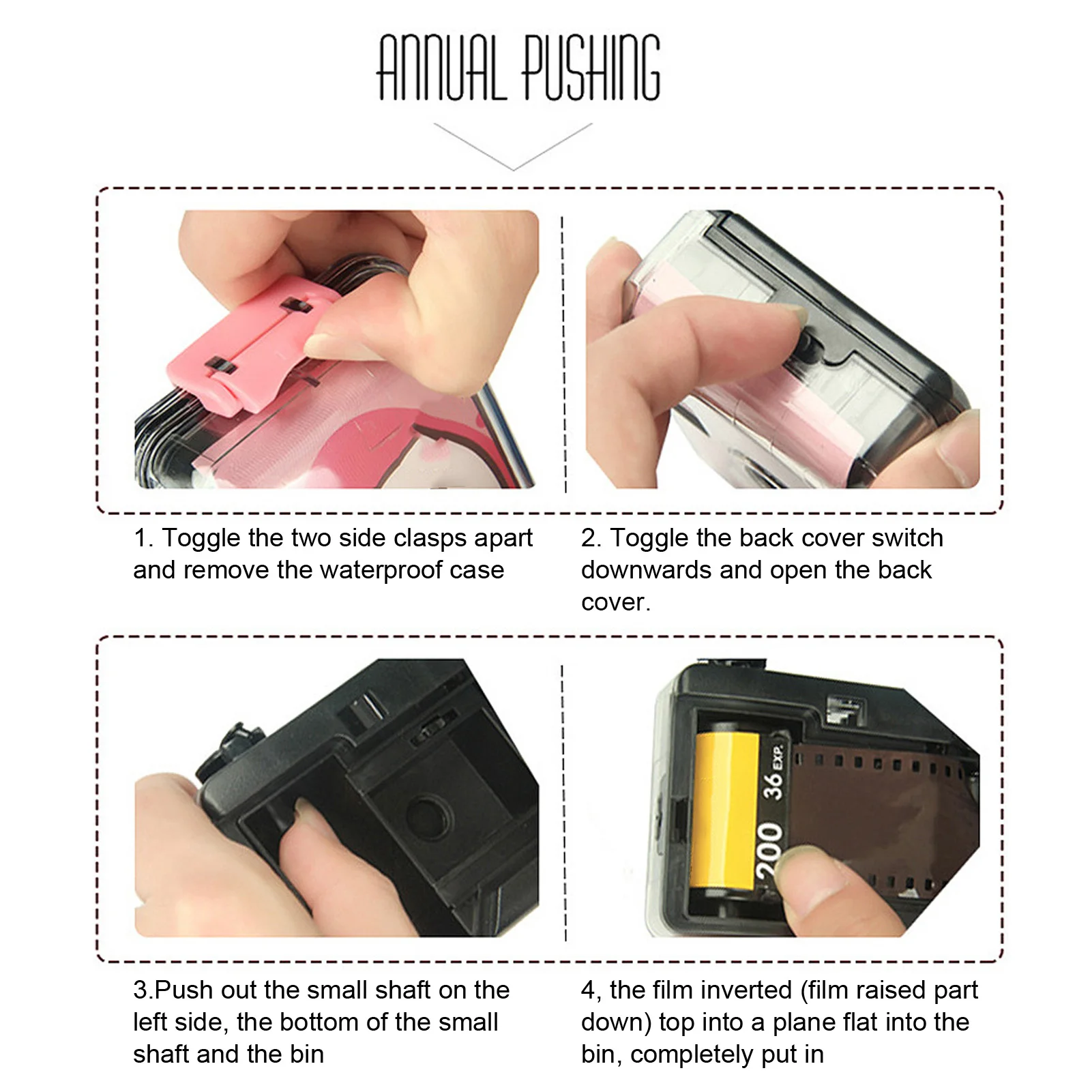 35mm Reusable Film Camera with Waterproof Case for Snorkeling with Shutter Speed 1/100s F/9 28MM Lens 35mm Reusable Film Camera 6
