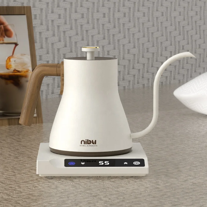 

NIBU Stovetop Tea Drip Coffee Hand Pot Water Gooseneck With Temperature Control Pour Over Electric Coffee Kettle