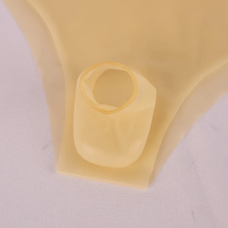 Nature Latex Men Condom Underwear Penis Sheath Brief Panties Ultra Thin Fetish Lingerie