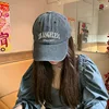 Vintage Washed Cotton Baseball Cap Women Hollow Out Ponytail Hat Outdoor Sports Female Visor Casual Sun Hat 5