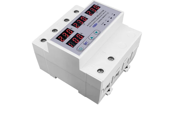 過電圧 不足電圧 過電流保護装置 DINレール デュアルディスプレイ 調整可能な保護装置 40A 63A 80A 220V 電圧リレ 40A 63A  230V DINレール調整可能過電圧および低電圧保護装置プロテクターリレー過電流保護制限 5個 DINレール デュアルディスプレイ 調整可能 過電圧  電流 ... 家庭用サーキットブレーカー 63A 220V DINレール 調整可能電圧保護リレー 過電流保護機能付き 1個