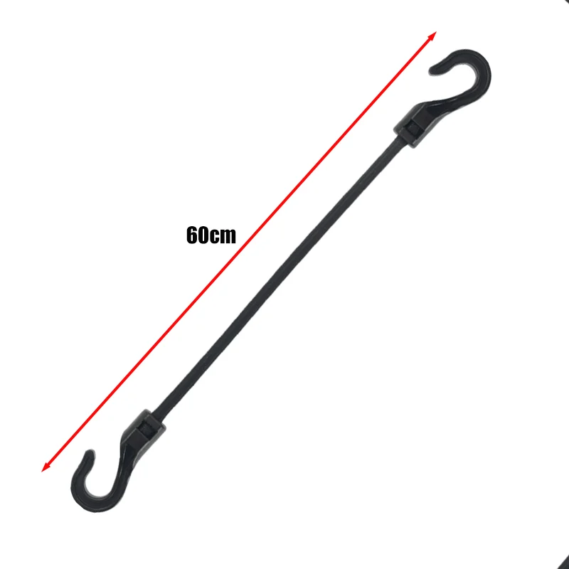 5/10/20 stücke 60 cm Heavy Duty Elastische Bungee Shock Cord Strap Stretch Kunststoff Haken Auto Gepäck Zelt Kajak boot Kanu Fahrräder Seil Krawatte – Detail 7