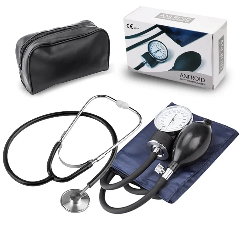 Blood pressure monitor - upper arm blood pressure gauge, household-style manual with zipper bag blood pressure stethoscope - 4