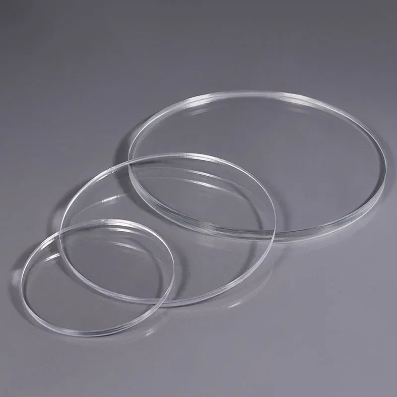 Acrylic Sheets Round Transparent Acrylic Sheet Plexiglass Plastic Board Dia 10mm-250mm Thickness 1 2 3 4 5 6 8 10mm