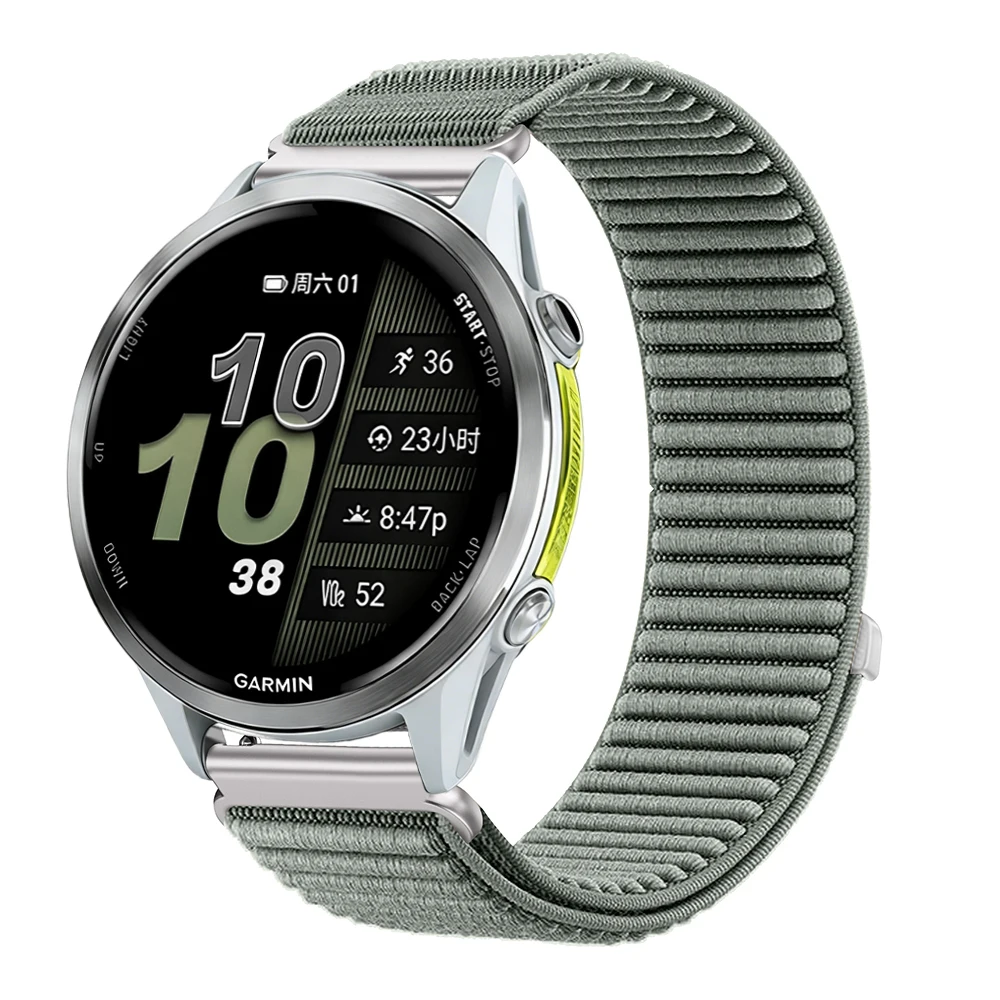 Nylon Loop Watch Strap Band – Adjustable Wristband Bracelet, 20mm/22mm Width
