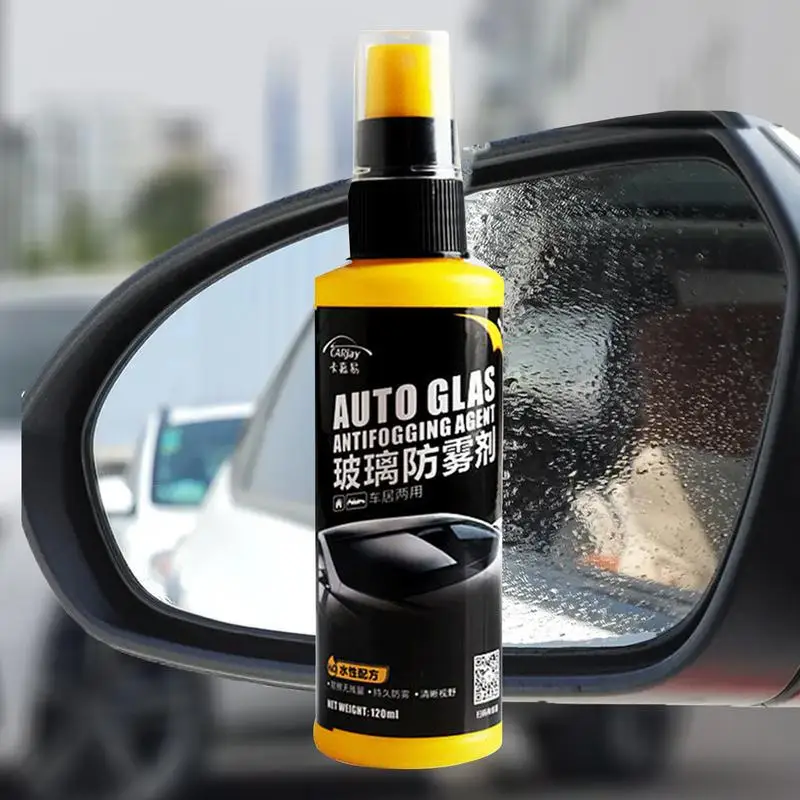 

Car Windshield Anti Fog Spray Glass Cleaner Spray 120ml Long Lasting Anti Fog Rainproof Agent Car Window Care Detailing Spray