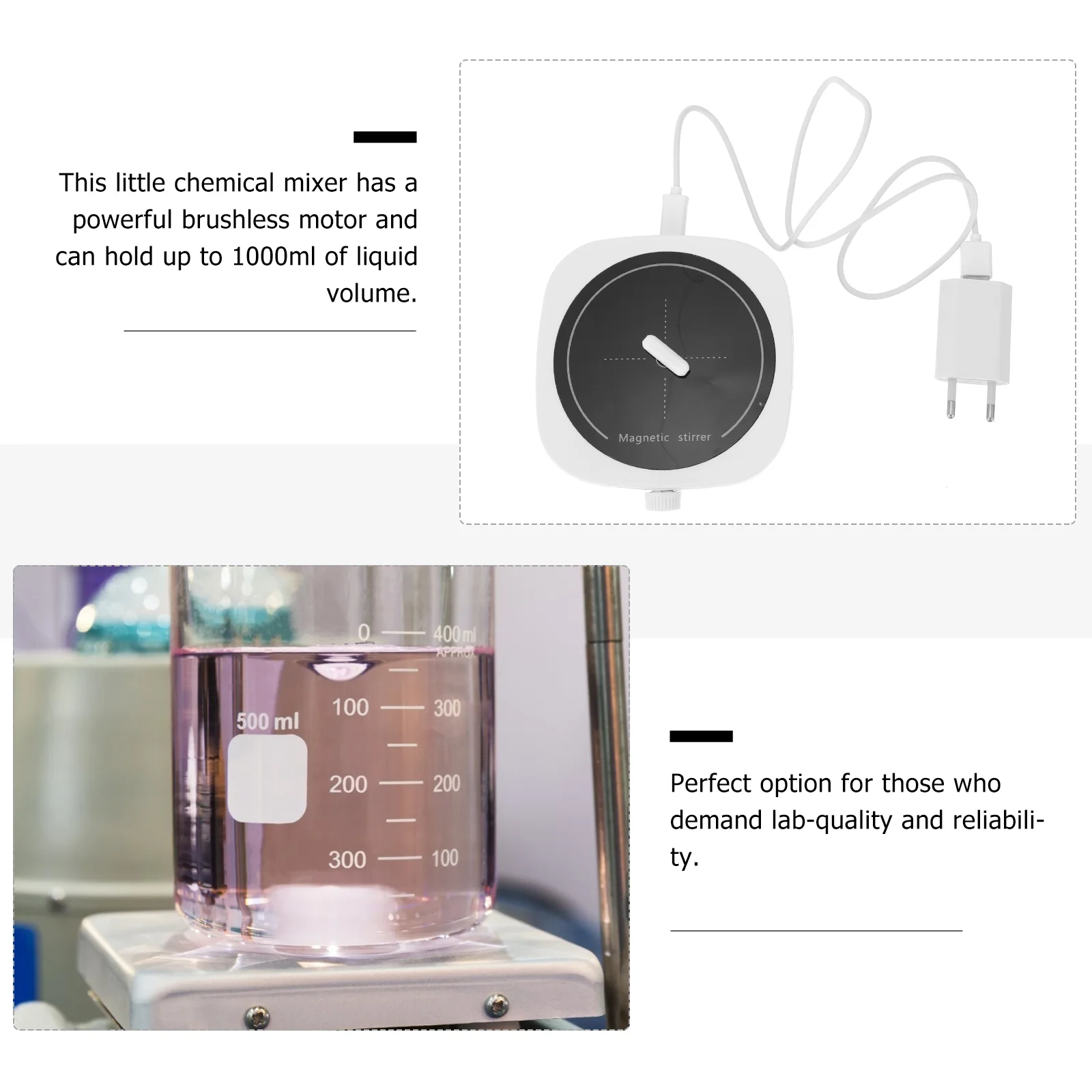 Magnetic Stirrer Laboratory Mini EU Plug