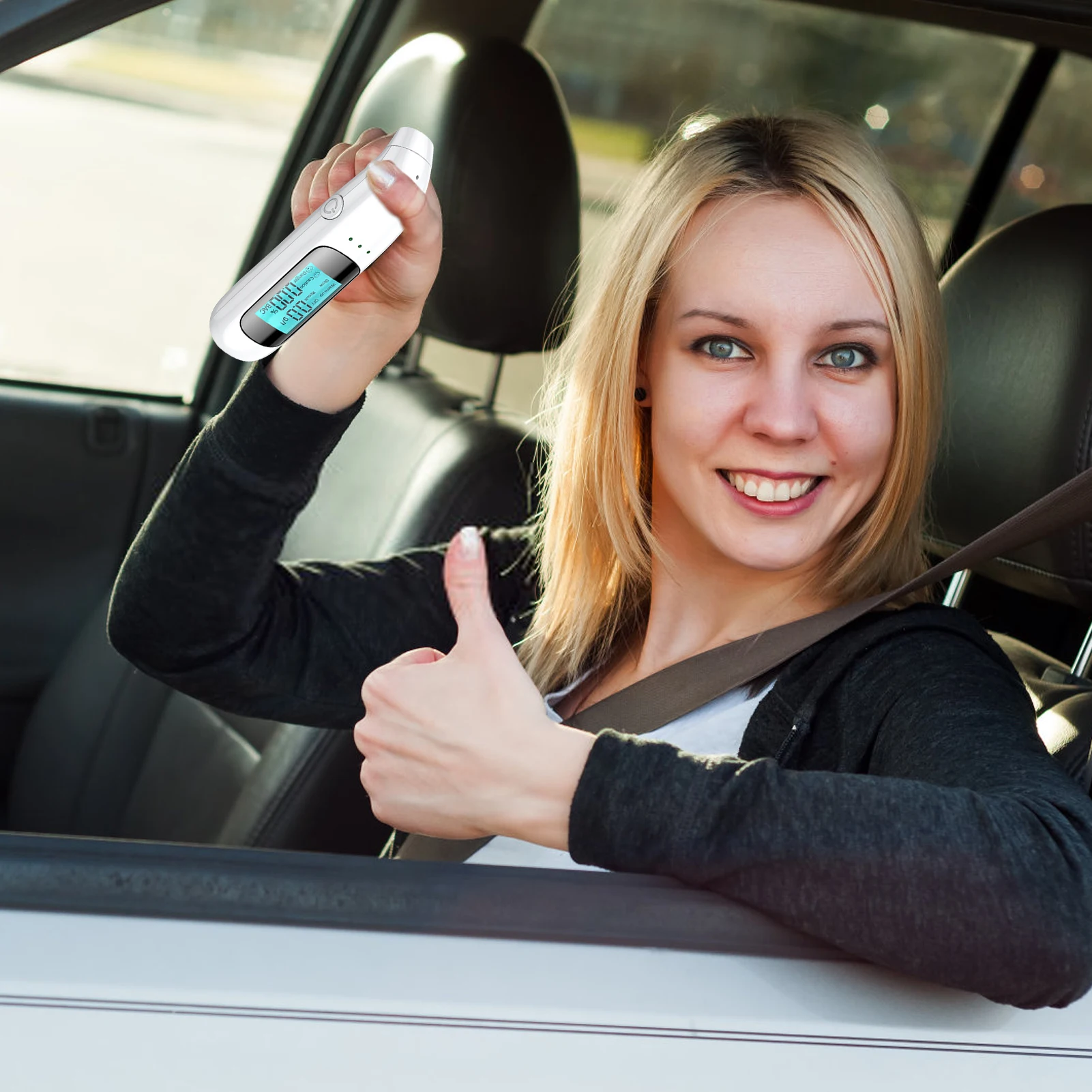 Portable Breathalyzer With Led Digital Display Noncontact Breathalyzer