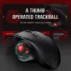 Trackball Wireless Mouse Rechargeable Bluetooth 2.4G USB Mouse Ergonomic Mice for Computer Android Windows 3 Adjustable DPI 3