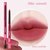 2 Colors Lip Liner Waterproof Matte Lipstick Pencil Contour Lips Makeup Nude Peach Pink Lip Liner Pencil Brown Lipliner Cosmetic 1
