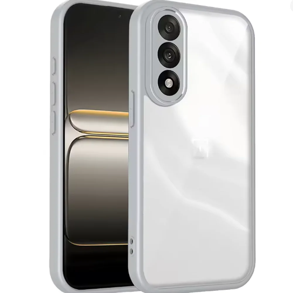 Air Cushion Shockproof Silicone Bumper Clear Matte Back Phone Case