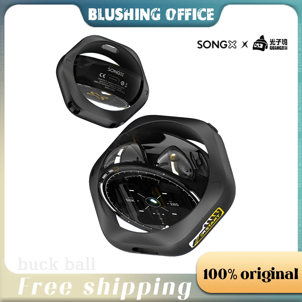 

Songx Wireless Earbuds Bluetooth Hifi Music Fast Charging Enc In-Ears Headset Guangziji Headphone IPX4 Lol Fps Gaming Earphone