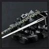 Wild Hunt Weapon Geralt Aerondight Steel Sword 22cm Game Peripheral Medieval Metal Weapon Model Uncut Blade Gifts Toys for Boys 5