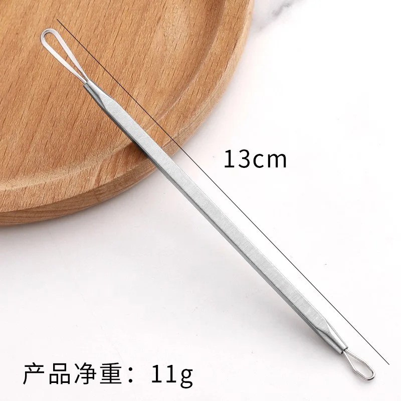 כלי יופי להסרת פצעי שחורים, פצעי פצעים, פצעי אקנה, פצעי קומדון ופצעי שחורים מפלדת אל-חלד