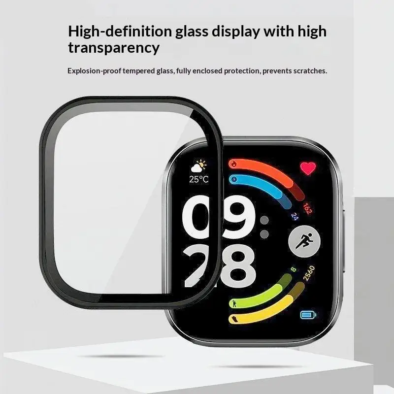 Premium Tempered Glass & PC Protective Watch Case - Hard Screen Protector