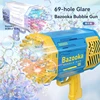 69-hole Bazooka Bubble Gun Children's Bubble Blowing Toy Automatic Electric Bubble Machine Outdoors Play Props Gifts Children 1