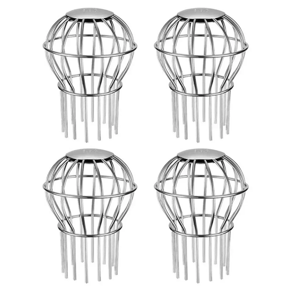 Roof Drain Drainage Ditch Anti-Blocking Mesh Cover Stainless Steel Household Balcony Floor Drainroof Floor Drain 1pcs