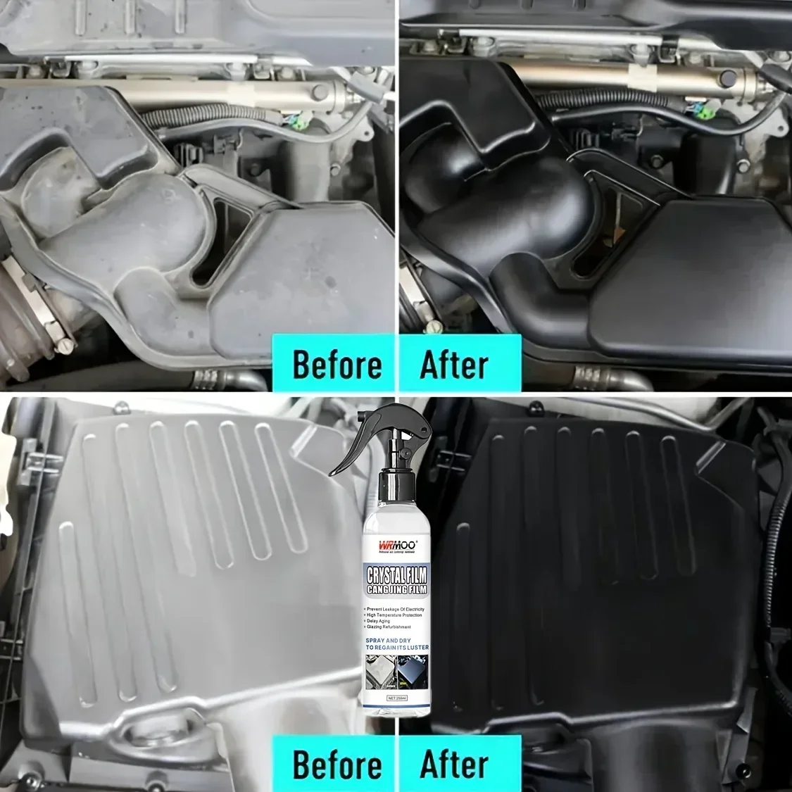 Engine Bay Cleaner Shine Protector and Detailer Decontamination Deep Degreasing Compartment Heavy Oil Dust Car Cleaning Product