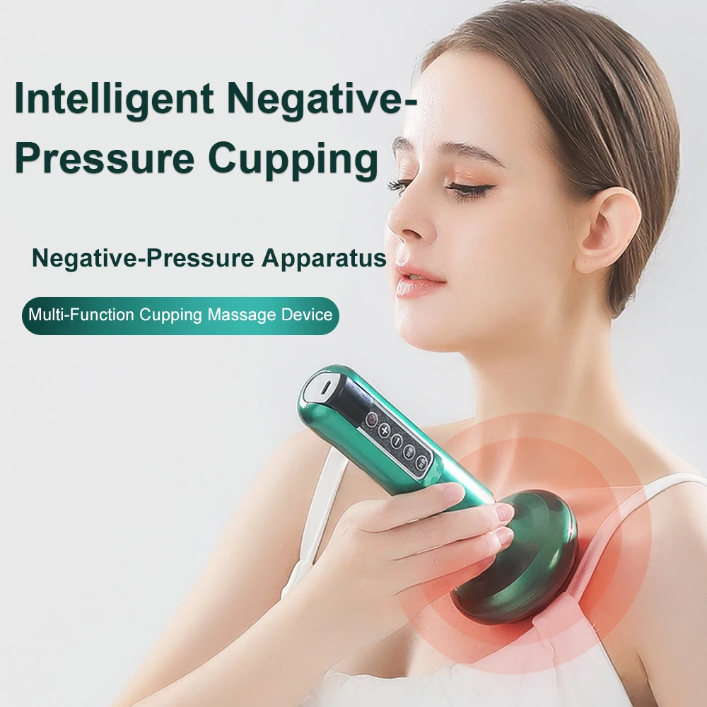 Electric Massager Guasha Anti Cellulite Vacuum Suction Cup Therapy Set Beauty Massager Glass Jars Cupping Vacuum Slimming Guasha