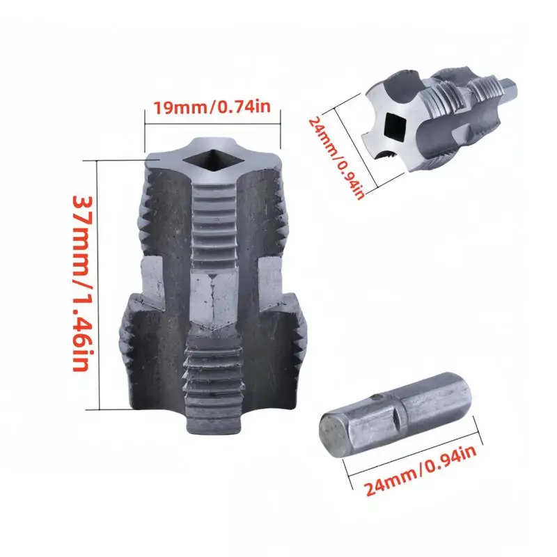 Thread Maker Tool Inner Pipe Threader 1/2 Inch 3/4 Inch Reusable Manual Threading Tool