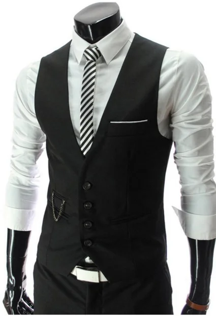 thumbnail image 1 of Traje de hombre Borgoña, esmoquin para que use el novio, trajes de boda de 3 piezas, padrino de boda, traje de negocios Formal para hombre (chaqueta + pantalón + chaleco), 1 of 5