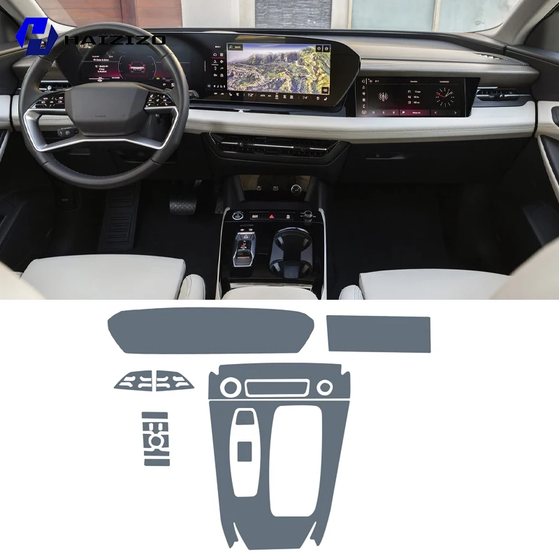 아우디 Q6 e-tron 2025 자동차 내부 센터 콘솔 보호 스티커 LCD 디스플레이 무광 TPU 보호 필름 개조 PPF