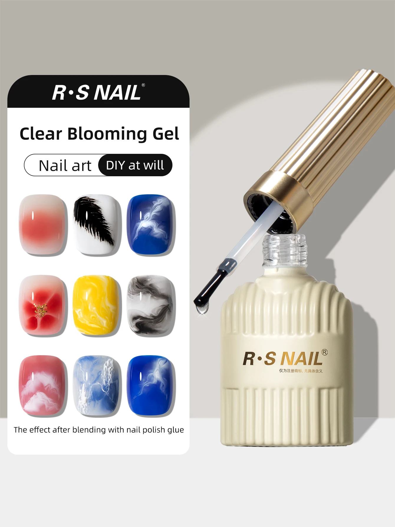 10g Gel Nail Polish DIY Gradient Effect Marble Gel Base