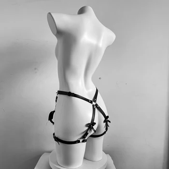 Sexy Women Underwear Bondage BDSM Toy Leather Harness Erotic Lingerie Leg harness Sex Toys for Couples Strip Club Party 3