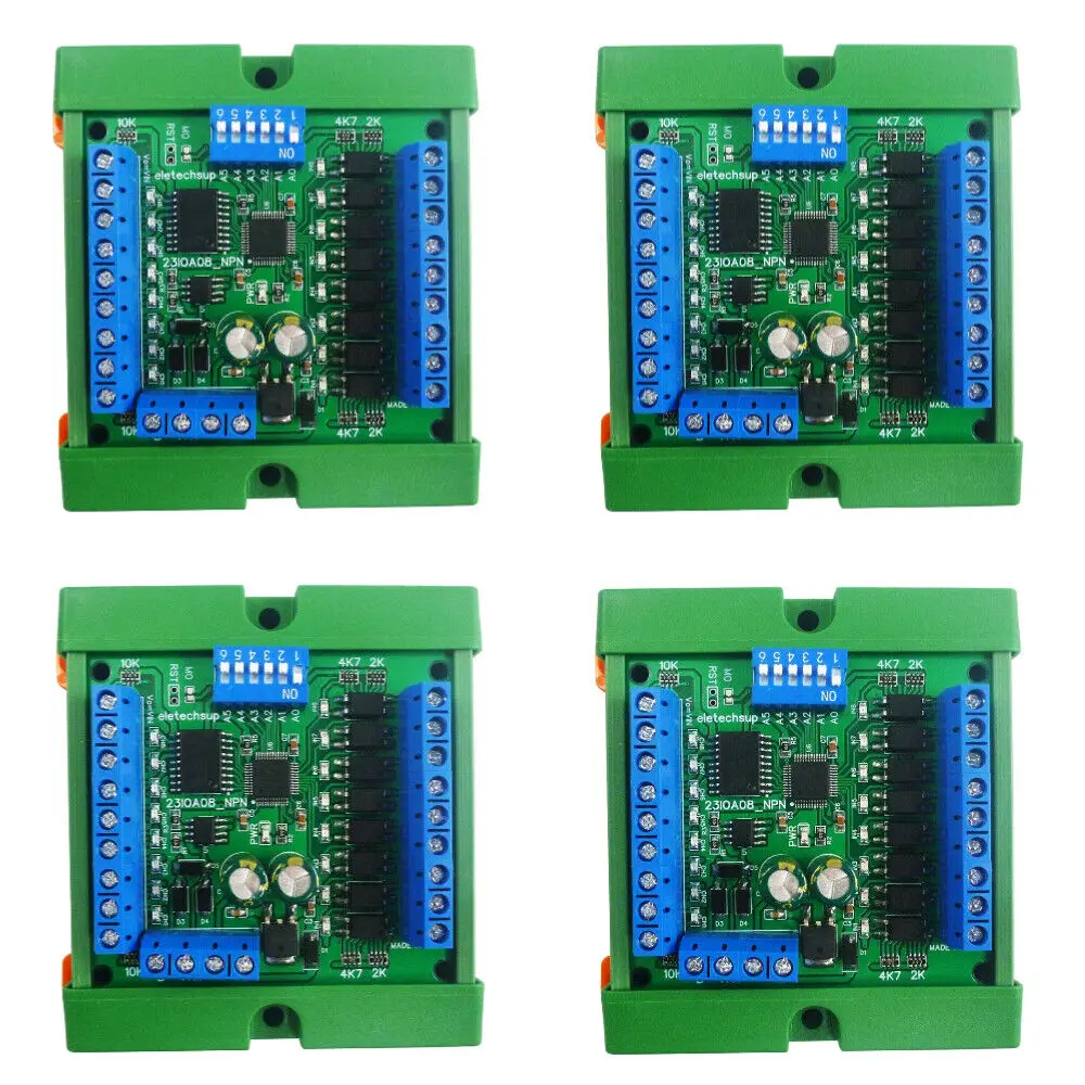 Dc12V 24V 8Ch Npn Input 300Ma Solid State Relay Io Command Output Modbus Rtu