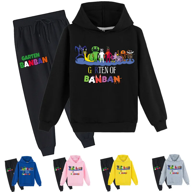 

Garten of Banban 2023 New Autumn Clothing for Boys and Girls Garten of Banban Hoodie Sweatshirt + Trousers Suit