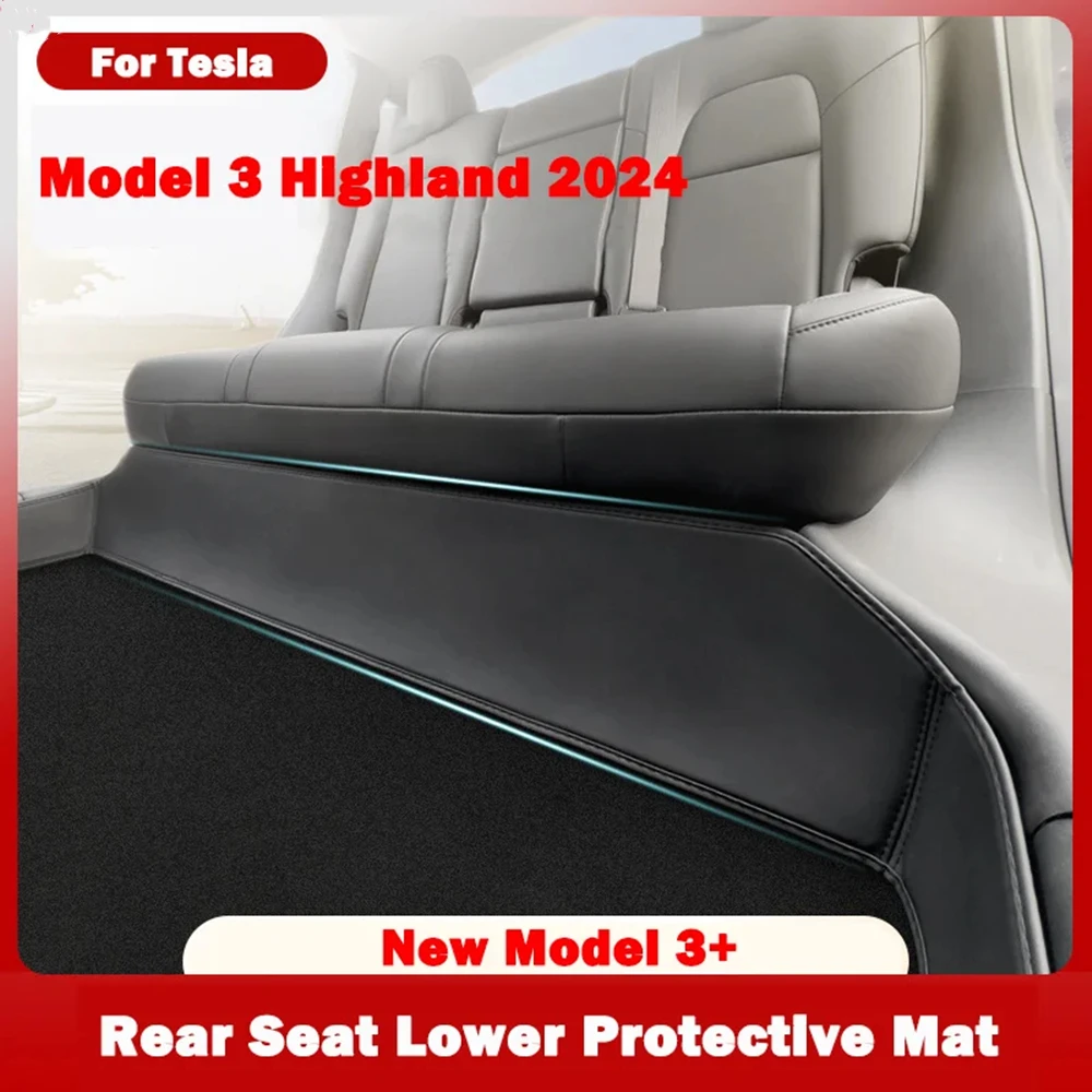 

​Back Seat Cover For Tesla Model 3 Highland 2024 Resistant & Dirt Protector Floor Mats Full Wrap Cover For New Model 3+