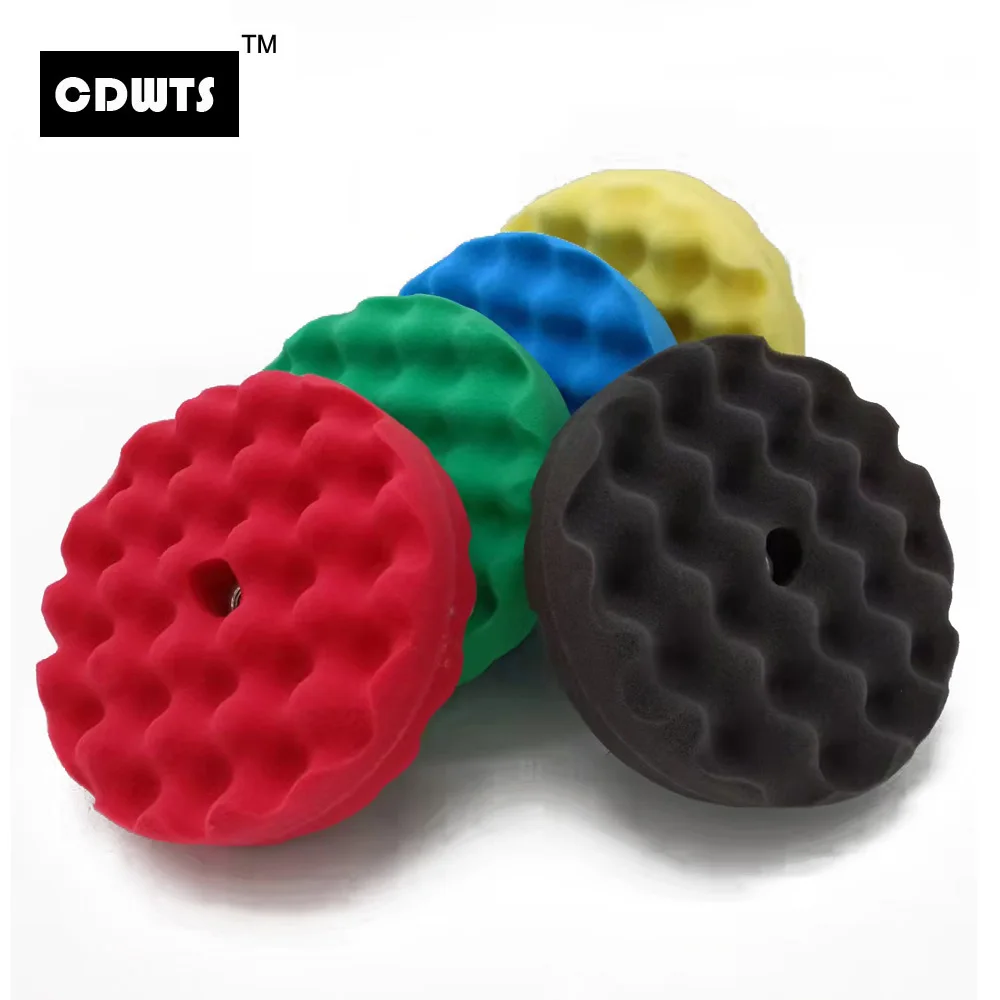 CDWTS 8 inch Double Side Sponge Polish Wheels 195mm For Car Body Polishing Ultra-fine foam polishing pad 6 colors for choose