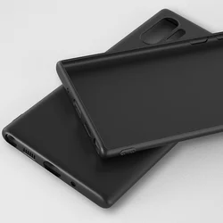 Ultra - Thin Soft Matte TPU Slim Cover by HereCase for NOTE 10PLUS (Black)