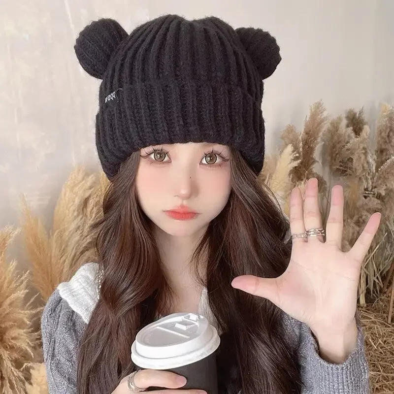 Cute Knit Beanie Hat For Women, Slouchy Beanies Boho Bucket Hat