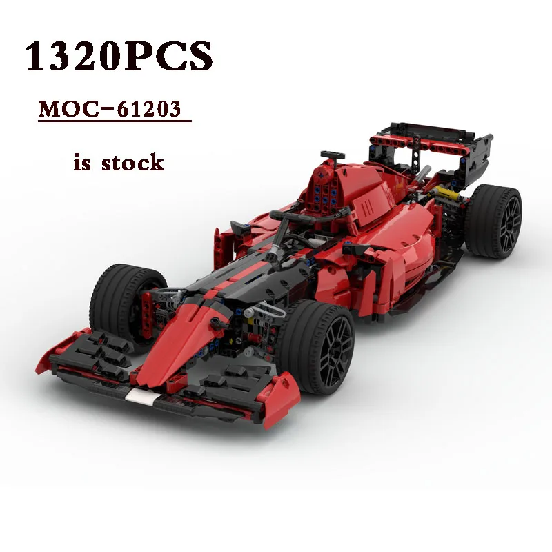 

2021 F1 Building Blocks MOC-61203 Formula 1 42125 B Model Supercar Assembly Building Block Parts 1320PCS Kids Christmas Present