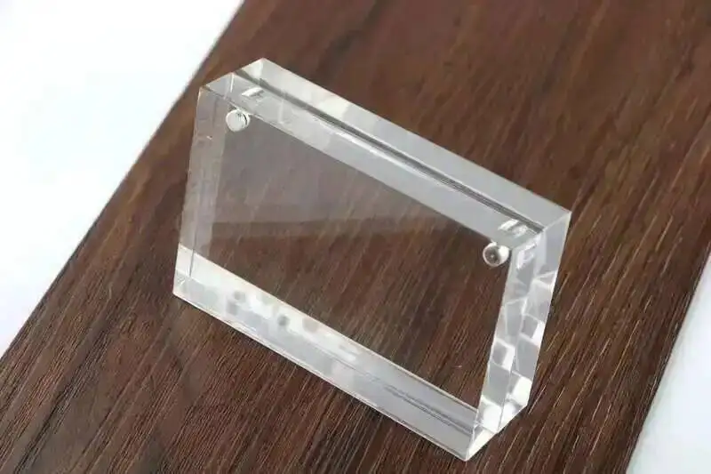 60*90mm Preis Tag Name Karte Display Acryl Magnetische Bild Foto Rahmen Declining Schreibtisch Zeichen Rahmen Ad Block label Display Stand – Detail 3