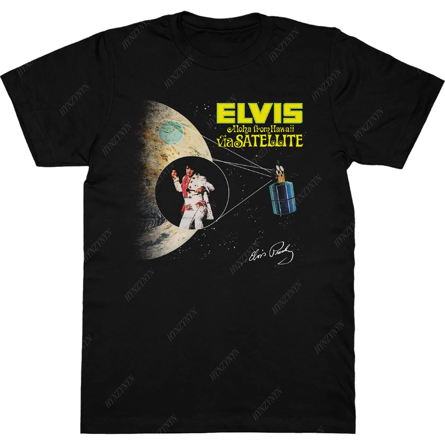 Retro Tops U.S. Rock Style Classic Short-sleeve T-shirt Elvis Streetwear Oversized Tee v neck t shirt cotton t shirt t shirt