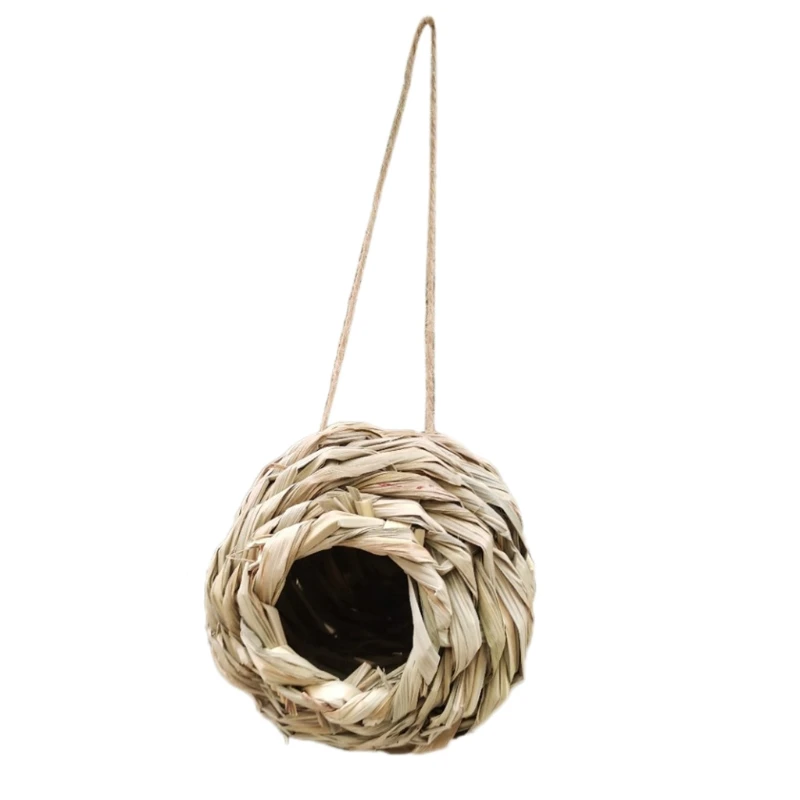 

Hammock and Climbing for Birds Woven Straw Decoration Nest Cage Hand Woven Perch Parrot Cage Hanging Chew New Dropship