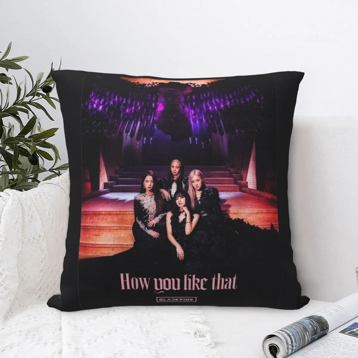 

BP BLINK How You Like That Cover Pillow Case Cushion Covers Creative Zipper Decorative Throw Pillow Case Cover for Home 45*45cm