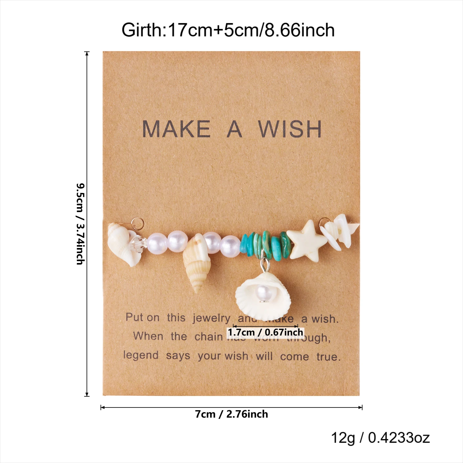 Charmante Bunte Acryl-Seestern-Muschel Perlenarmbänder für Frauen Böhmische Unregelmäßige Kieselstein-Armbänder Freundschaftsschmuck Geschenke – Detail 8