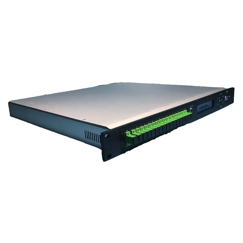 1550nm 8 Ports 22dbm Optical Amplifier FTTH 1U 8*22dbm 3 Years 220V Dual or 48V SMPS Backup-3~+10dbm