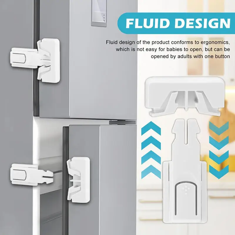 New 1Pcs Home Refrigerator Lock Safety Fridge Freezer Door Lock Multi-function Safety Locks Children Security Protector
