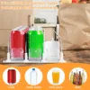 Fridge Drink Organizer Dispenser Canned Beverage Push Rack Self-Sliding Push Soda Can Dispenser Adjustable Width 3 Rows Kitchen 4
