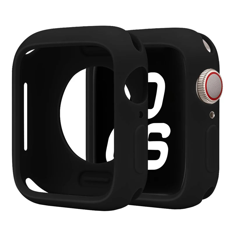 Silicone Protective Bumper Case for Apple Watch Accessories